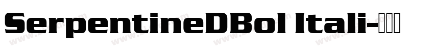 SerpentineDBol Itali字体转换